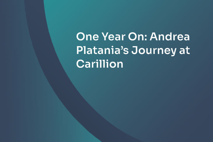 Thumbnail image for article One Year On: Andrea Platania’s Journey at Carillion